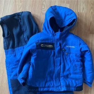 24Mo Columbia snowsuit 2 pc Blue kids